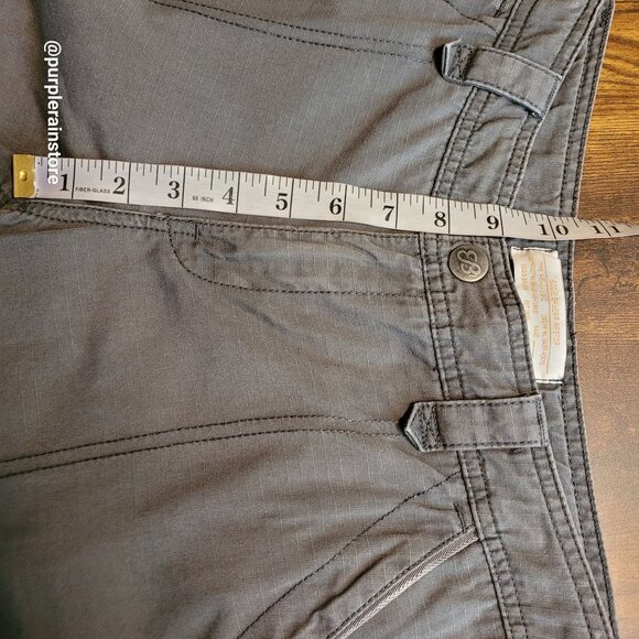 Eddie Bauer Cargo Pants 10 Rip Stop Type 46-1-18-C Mid Rise Gray Gorpcore - Picture 12 of 16